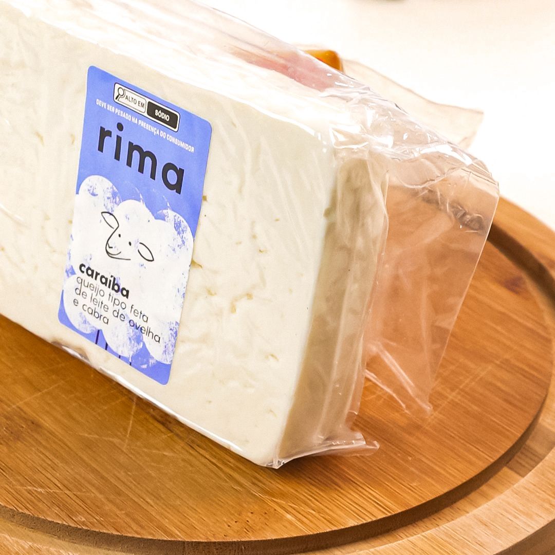 Caraíba - queijo tipo feta de leite de ovelha e cabra  - 200g